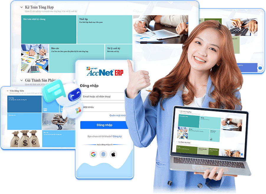 Phần mềm quản lý tài chính kế toán AccNet ERP