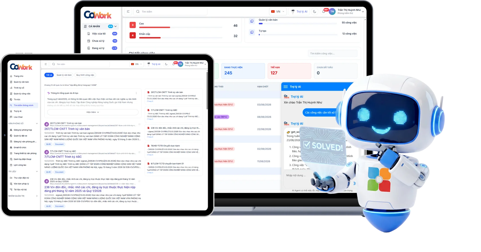 AI hỗ trợ công việc nhân viên